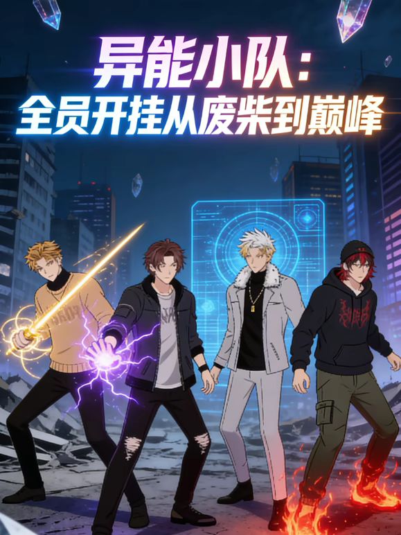 异能小队，全员开挂从废柴到巅峰动态漫画(全集)